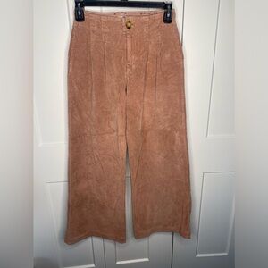 We The Free People Vintage Inspired Wide Leg Corduroy Pants Women’s Size 24